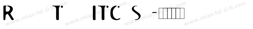 Roswell Three ITC Std字体转换